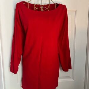 Croft & Borrow Red 3/4 Sleeve top